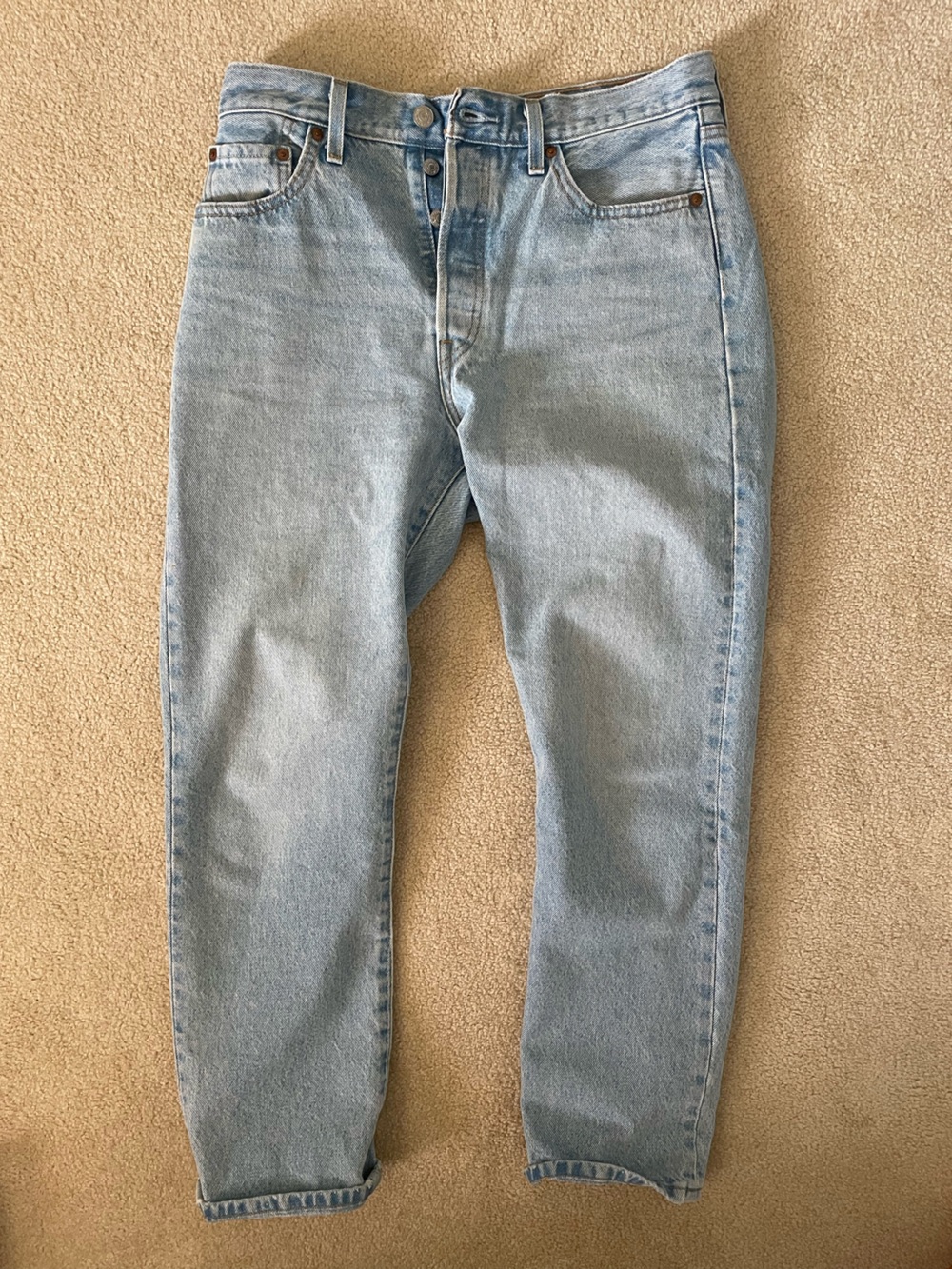 Levi's Women's Straight Leg Light Blue Jeans